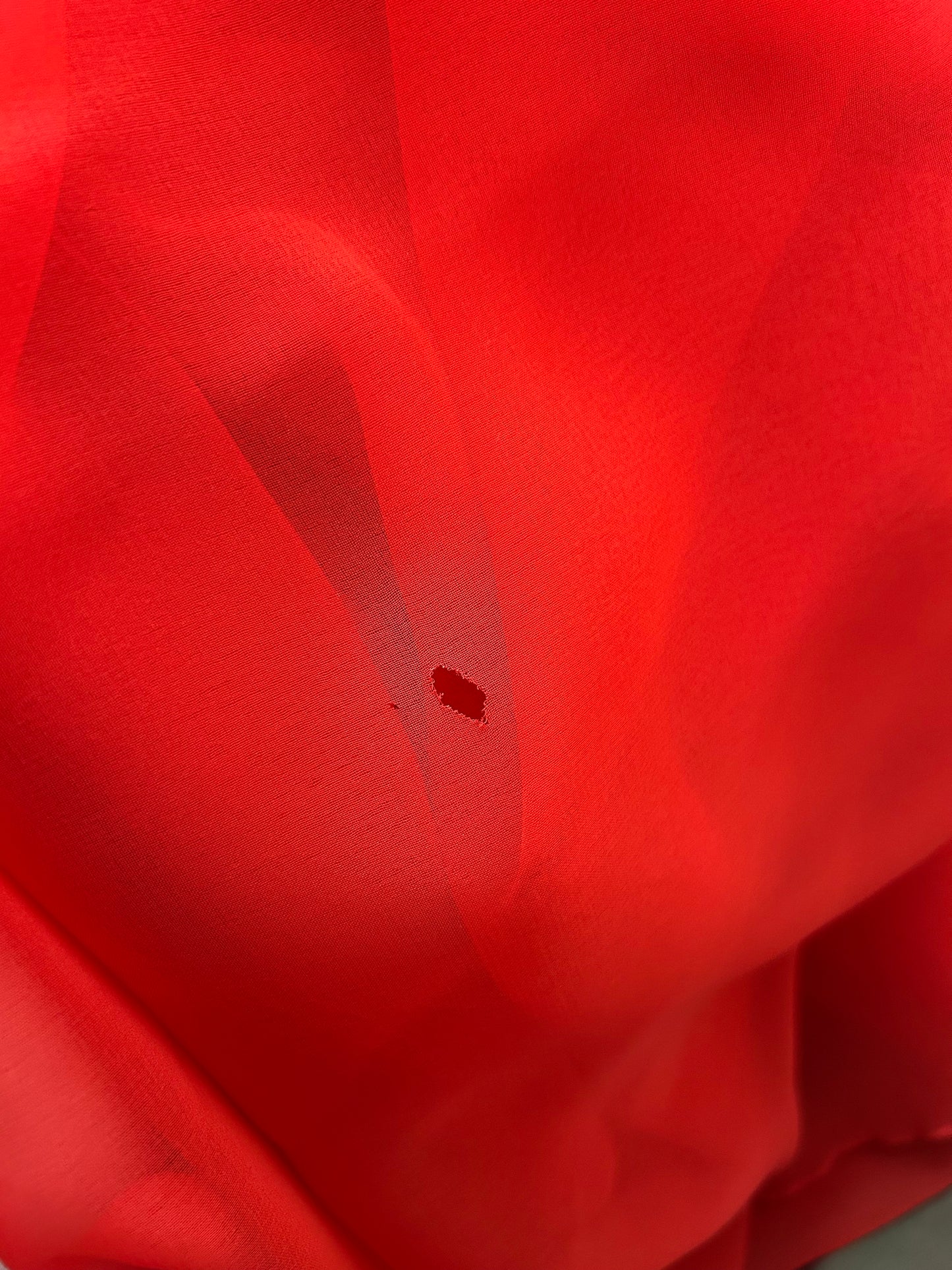 Vintage 1970s VERA MONT PARIS Size 8 Red Cape Sleeve Belted Occasion Maxi Dress