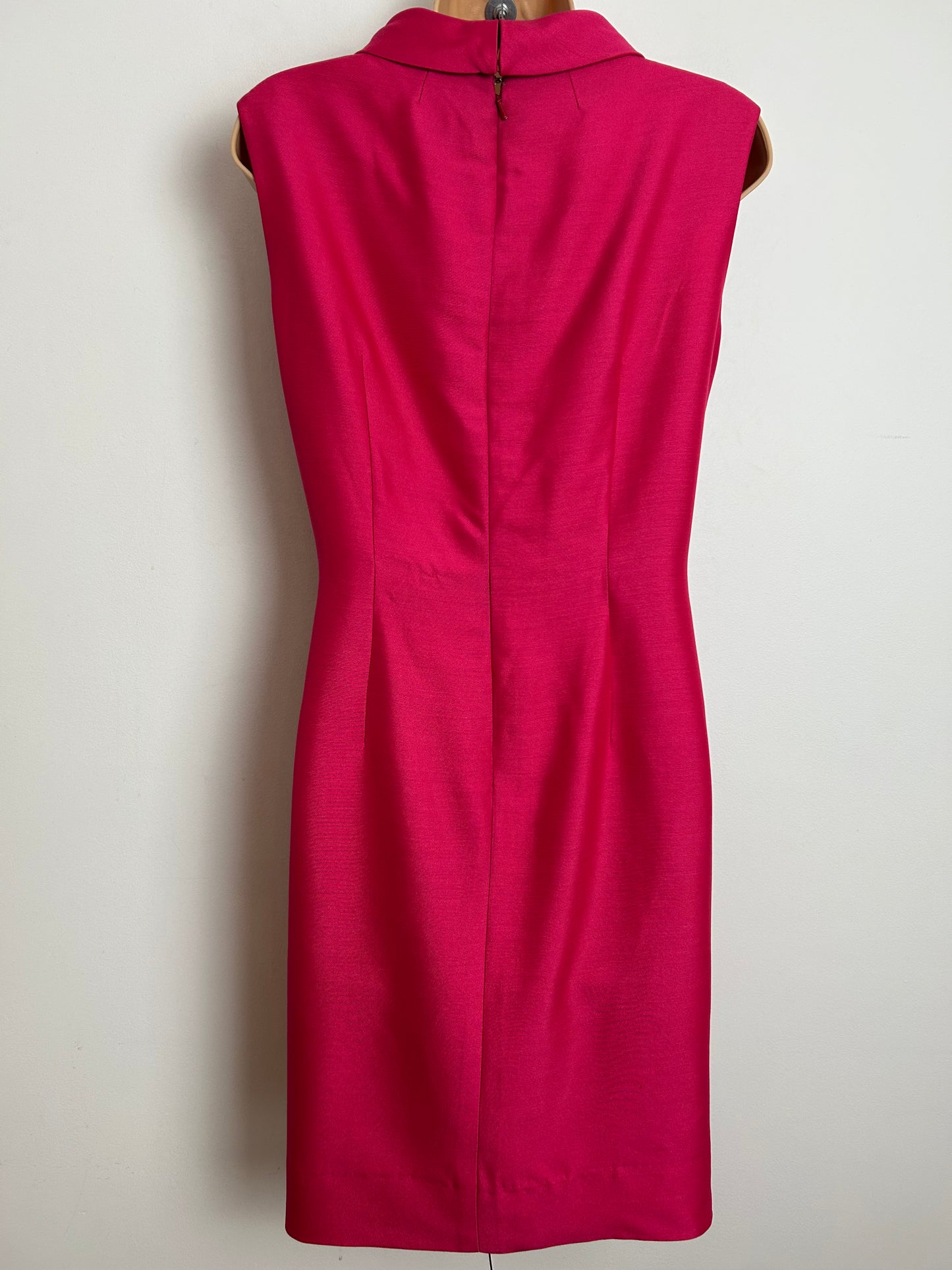 Vintage 1960s PEGGY FRENCH COUTURE Size 10 "Francine" Fuchsia Pink Mod Dress