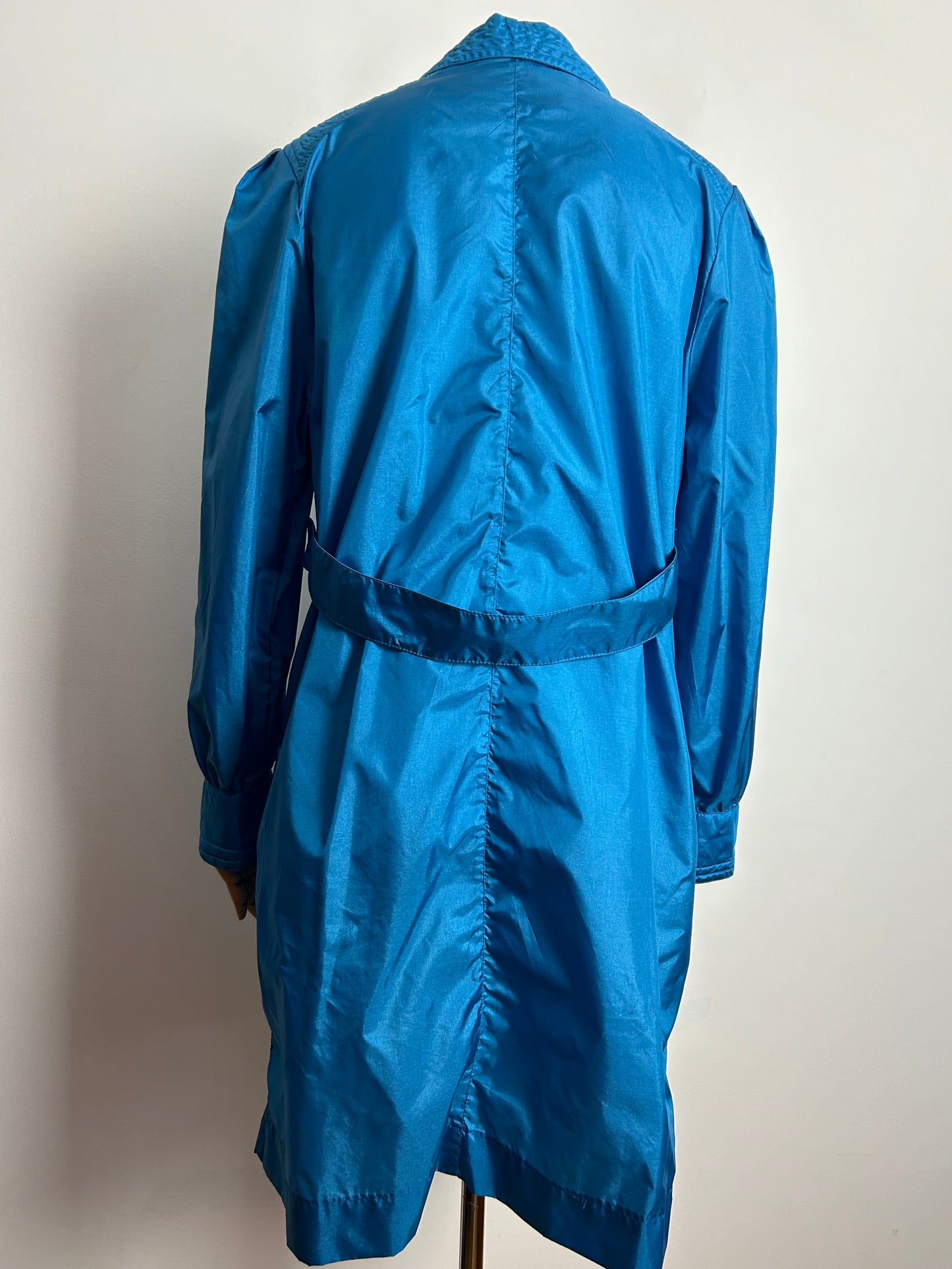 Vintage 1980s THE TOTES CLUB Up To Size 12-14 Blue Water Repellant Waterproof Coat