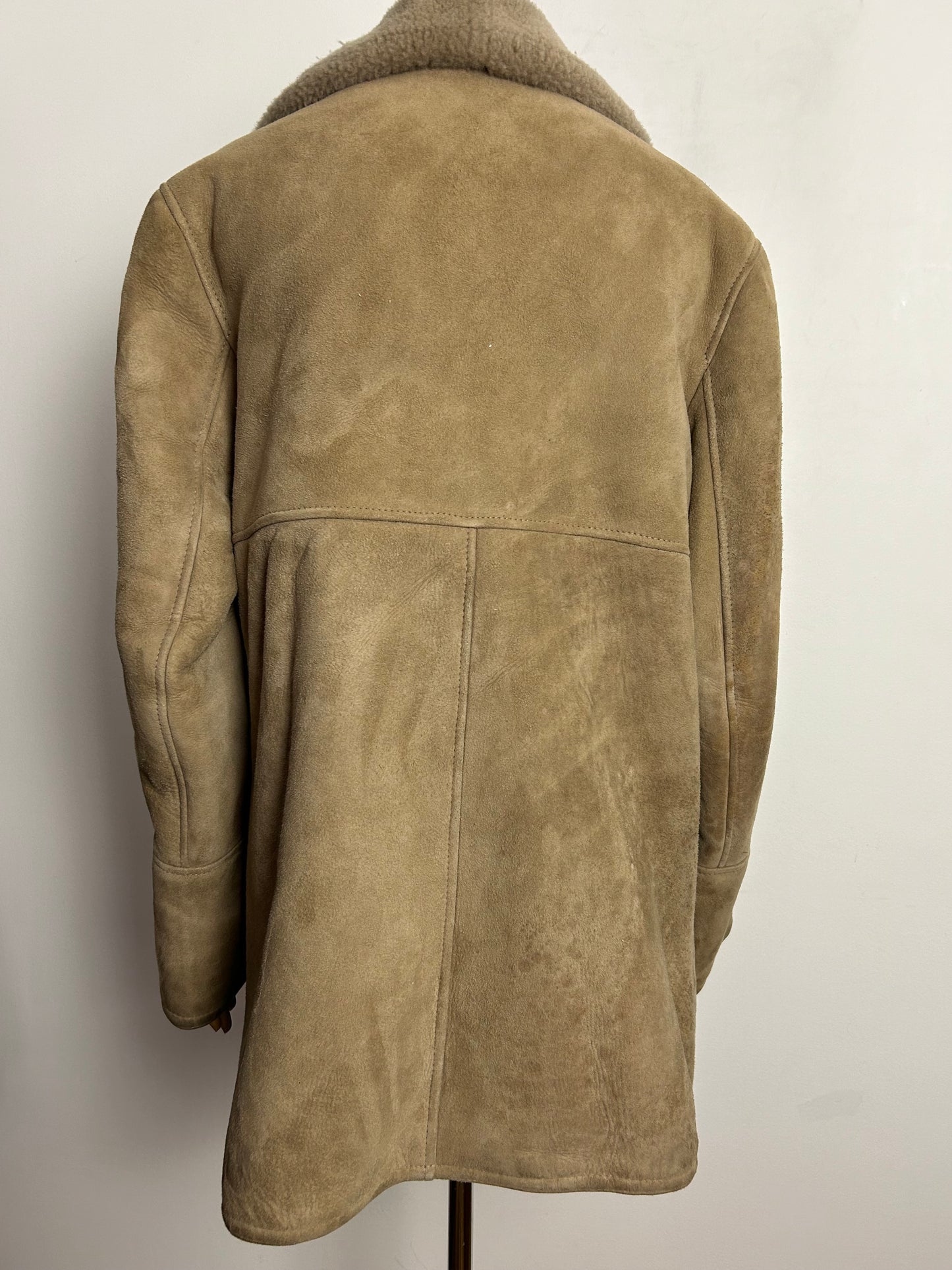 Vintage LAKELAND SHEEPSKIN CENTRE UK Size 14 Real Sheepskin Shearling Jacket