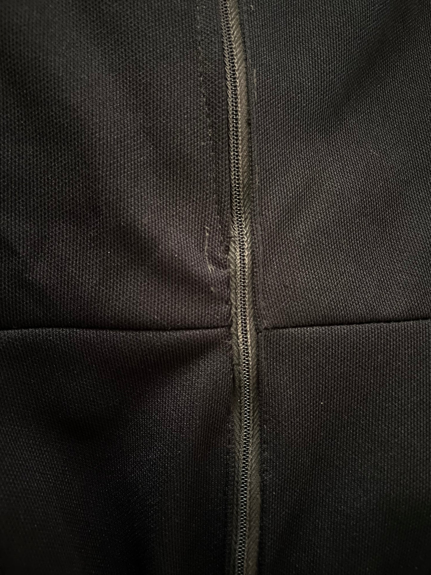 Vintage Early 1970s UK Size 10 Black & Silver Lurex Long Sleeve Pocket Detail Mini Dress