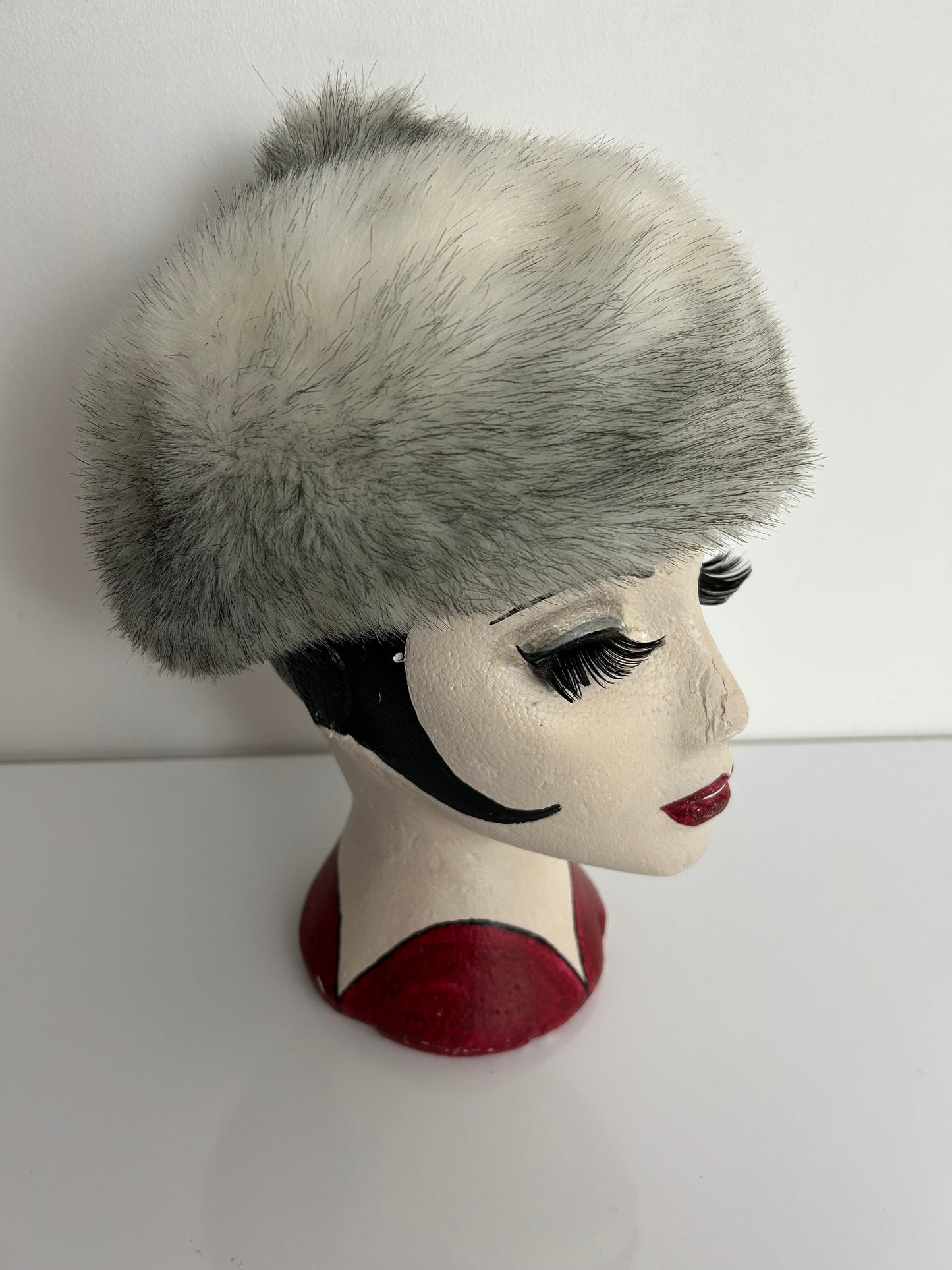 Vintage ST MICHAEL Gorgeous Cossack Style Faux Fur Hat