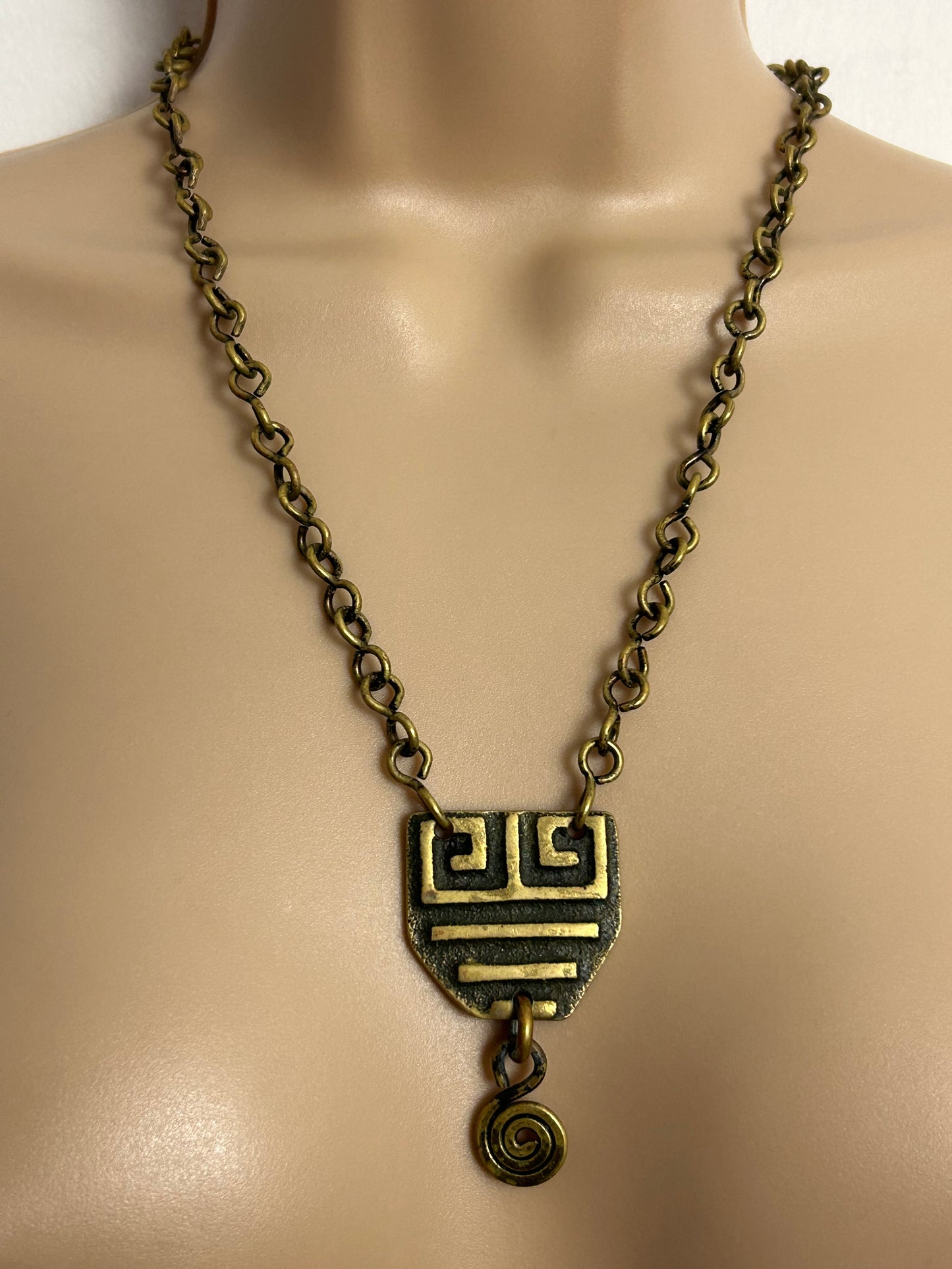 Vintage 1960s Collectable French Designer M.BUFFET Modernist Signed Necklace