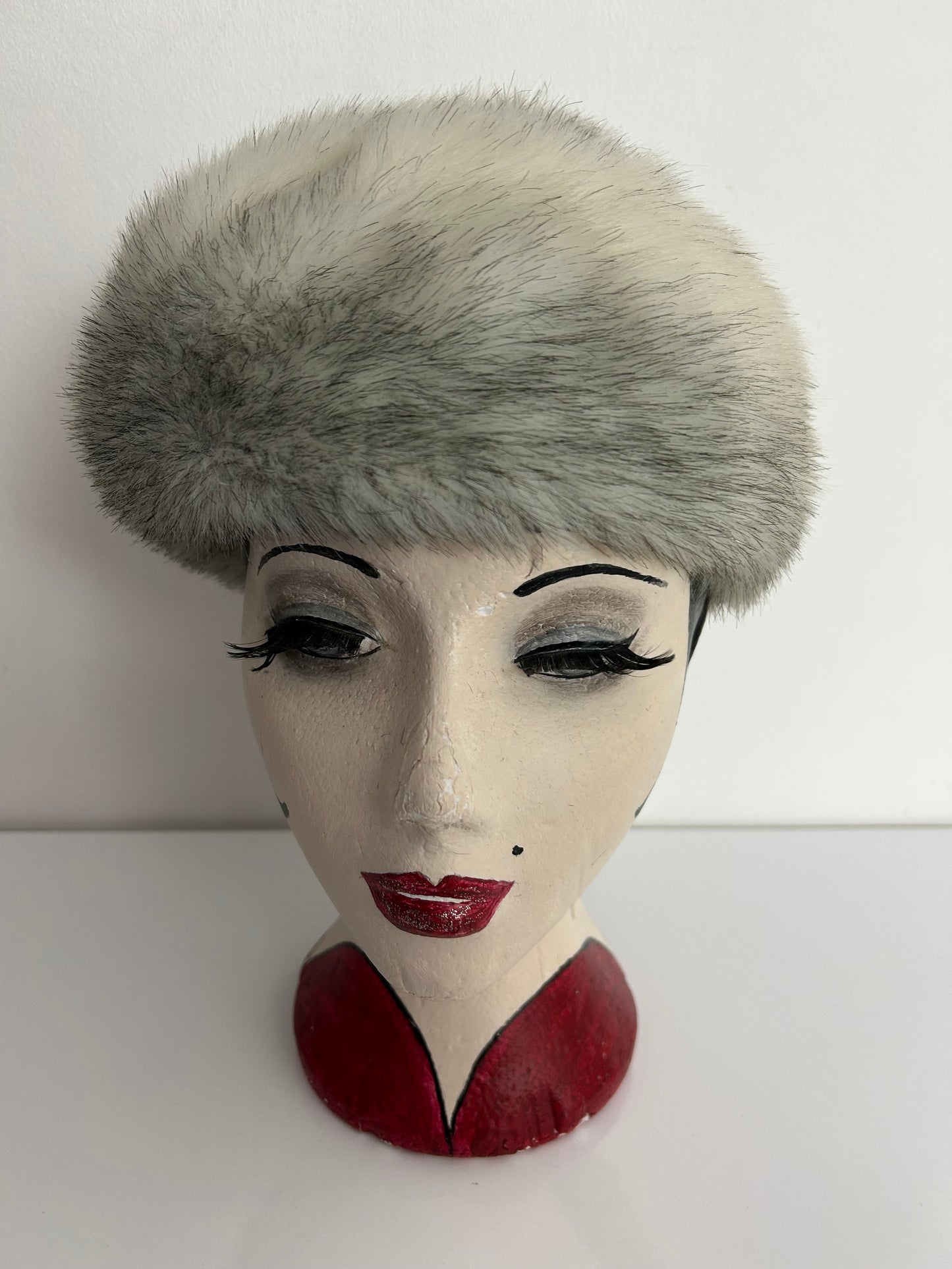 Vintage ST MICHAEL Gorgeous Cossack Style Faux Fur Hat
