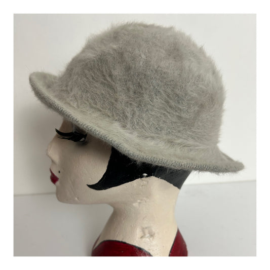 Vintage Austrian Mayser & Milz Ecru/Beige Angora Mix Trilby Style Hat