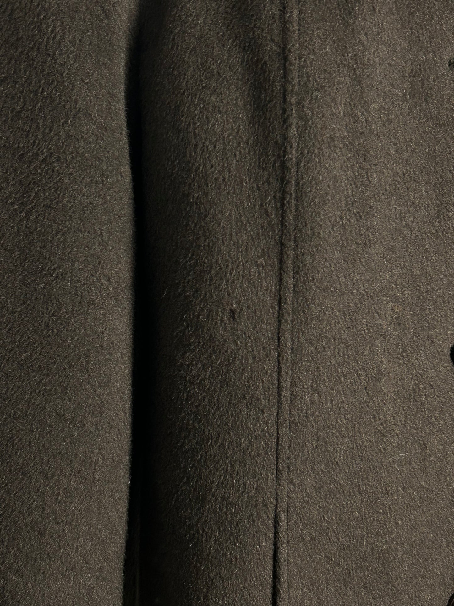 Vintage 1970s VARTEKS Size 12 Dark Brown Wool Mix Faux Fur Collar Winter Coat