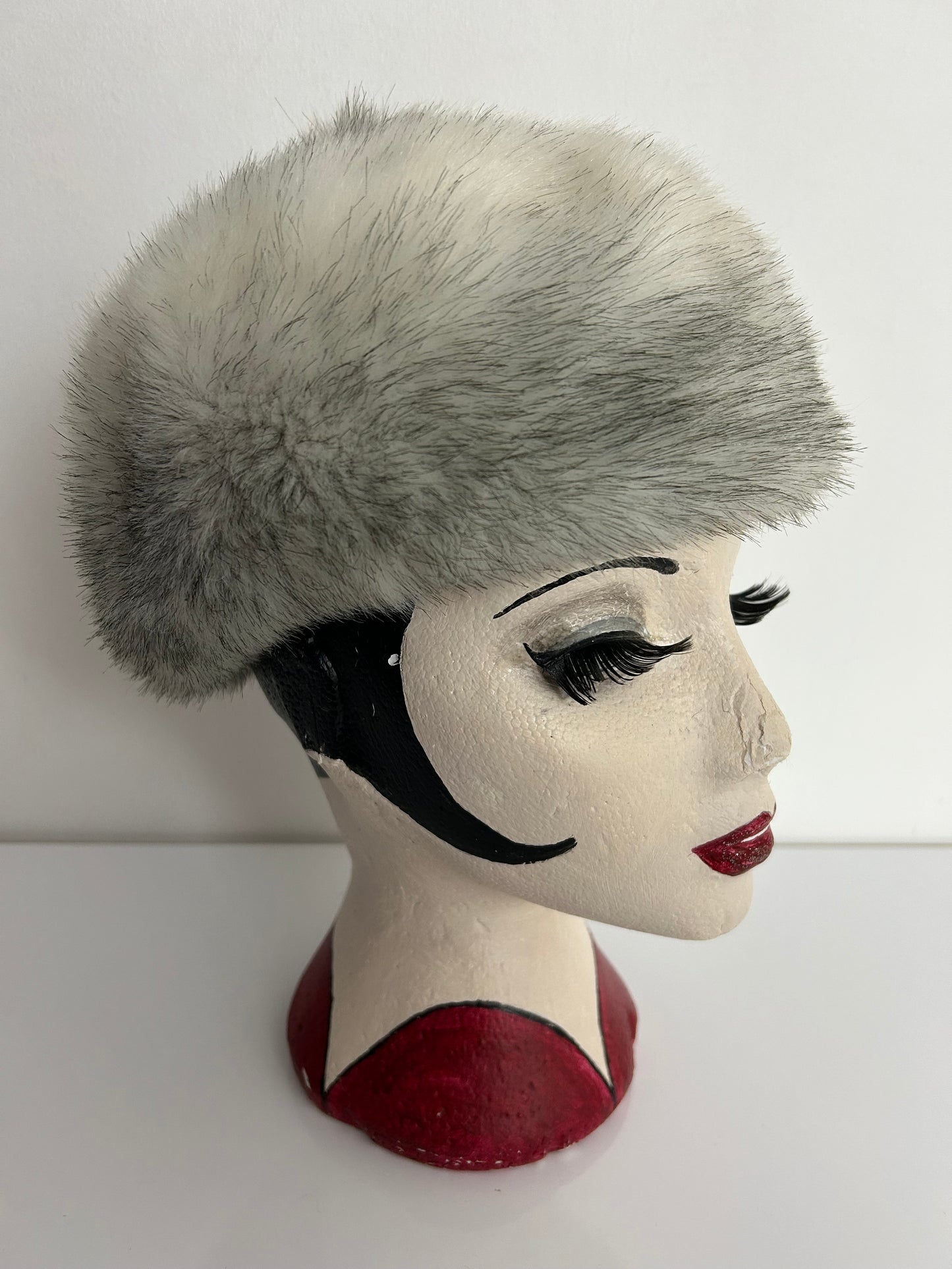 Vintage ST MICHAEL Gorgeous Cossack Style Faux Fur Hat