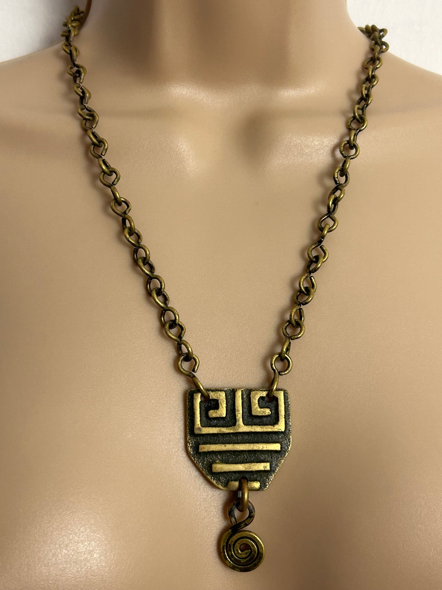 Vintage 1960s Collectable French Designer M.BUFFET Modernist Signed Necklace