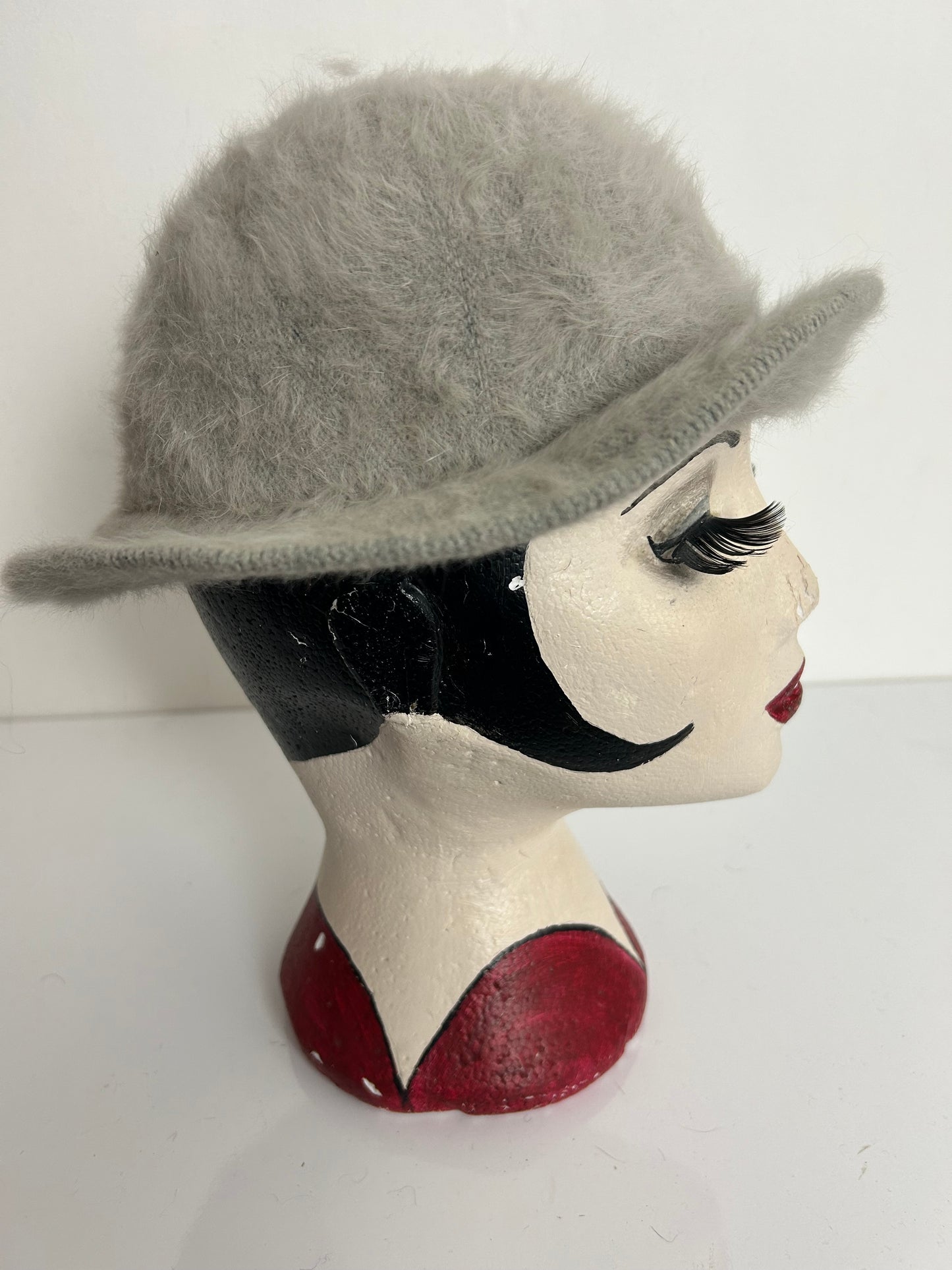 Vintage Austrian Mayser & Milz Ecru/Beige Angora Mix Trilby Style Hat