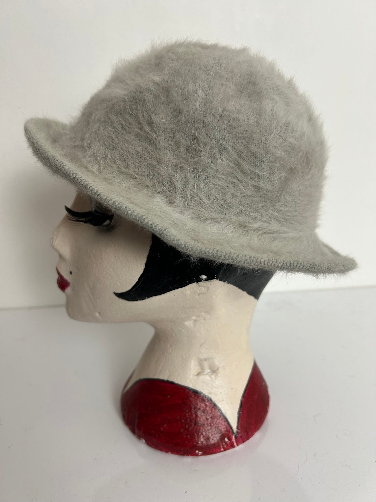 Vintage Austrian Mayser & Milz Ecru/Beige Angora Mix Trilby Style Hat