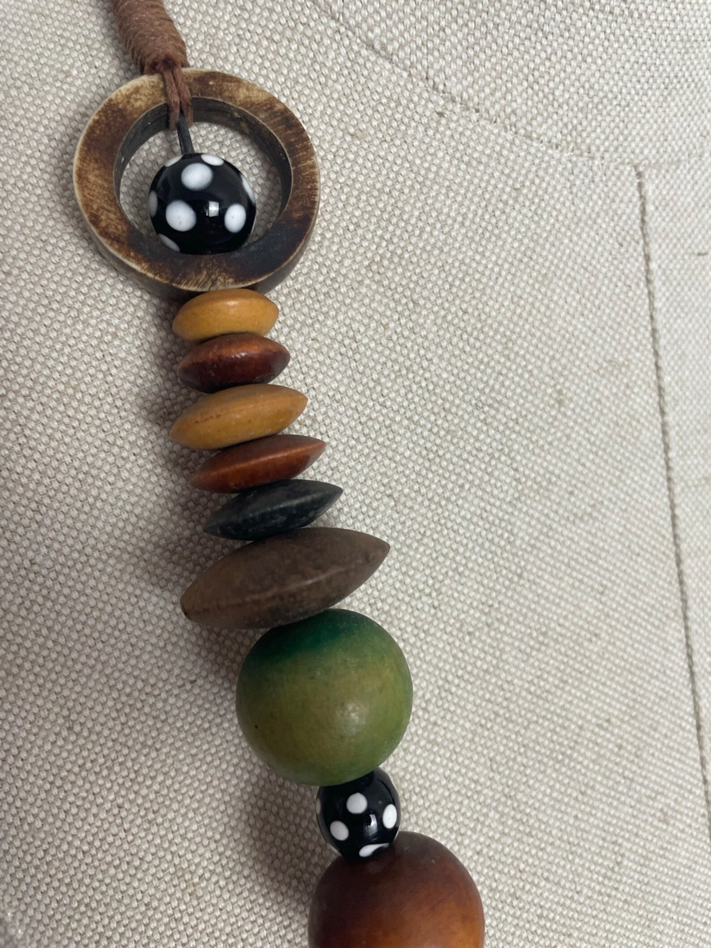 Charity Listing For Shout Aloud - Gorgeous Handmade Boho Bohemian Hippy Artisan Balinese Chunky Gradutated Wooden Bead Statement Necklace